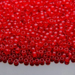 10g 5C Transparent Ruby Toho Seed Beads 8/0 3mm Michael's UK Jewellery