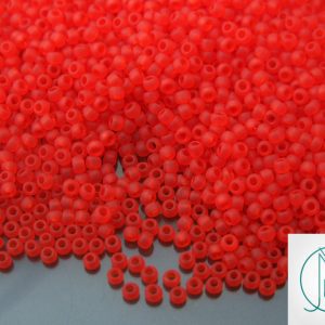 20g TOHO Beads 5F Transparent Frosted Light Siam Ruby 11/0 beads mouse