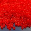 TOHO Seed Beads 5F Transparent Frosted Light Siam Ruby 8/0 beads mouse