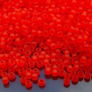 10g 5F Transparent Frosted Light Siam Ruby Toho Seed Beads 8/0 3mm Michael's UK Jewellery