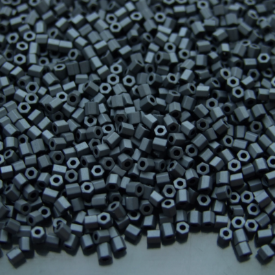 10g 611 Matte Color Opaque Grey Toho Hexagon Seed Beads 11/0 2mm Michael's UK Jewellery