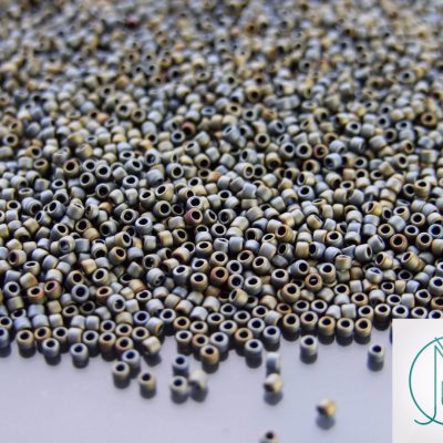 10g 613 Matte Color Iris Grey Toho Seed Beads 15/0 1.5mm Michael's UK Jewellery