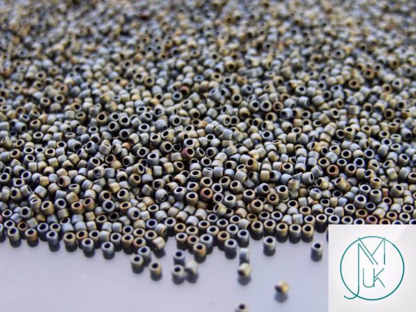 10g 613 Matte Color Iris Grey Toho Seed Beads 15/0 1.5mm Michael's UK Jewellery