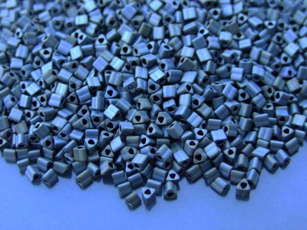 10g 613 Matte Color Iris Grey Toho Triangle Seed Beads 11/0 2mm Michael's UK Jewellery