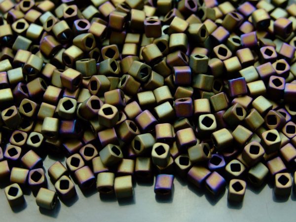 10g 614 Matte Color Iris Brown Toho Cube Seed Beads 4mm Michael's UK Jewellery