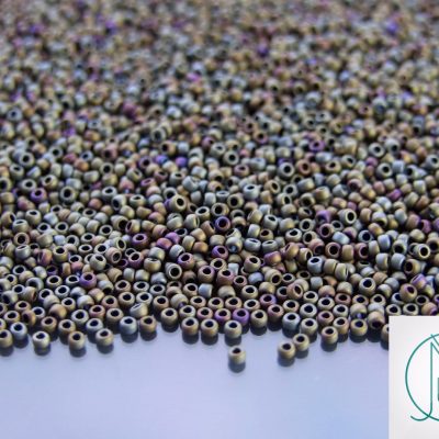 10g 614 Matte Color Iris Brown Toho Seed Beads 15/0 1.5mm Michael's UK Jewellery