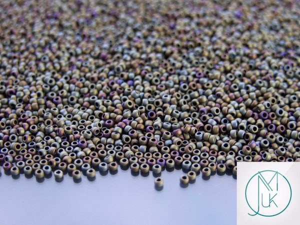 10g 614 Matte Color Iris Brown Toho Seed Beads 15/0 1.5mm Michael's UK Jewellery