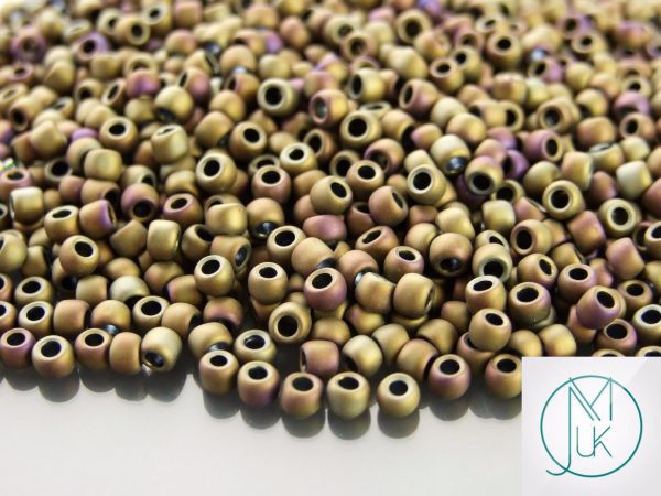 10g 614 Matte Color Iris Brown Toho Seed Beads 6/0 4mm Michael's UK Jewellery