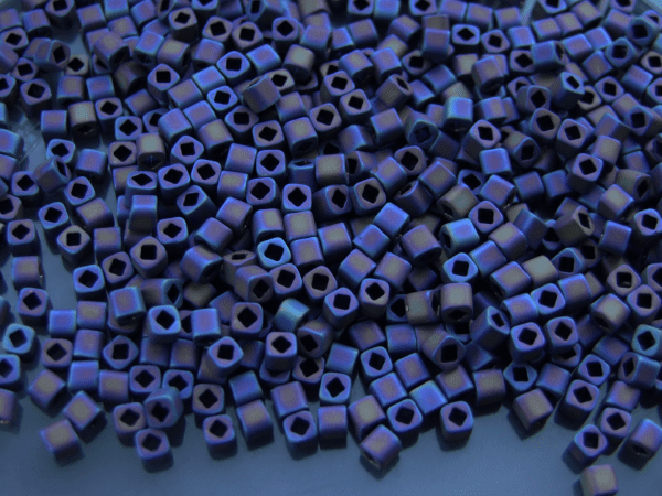 10g 615 Matte Color Iris Purple Toho Cube Seed Beads 3mm Michael's UK Jewellery