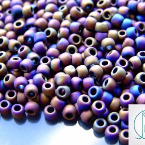 Toho Seed Beads 615 Matte Color Iris Purple 11/0 beads mouse