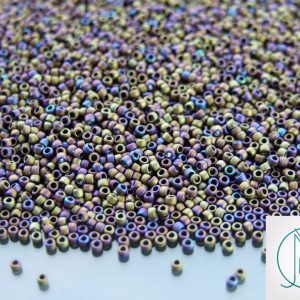 10g 615 Matte Color Iris Purple Toho Seed Beads 15/0 1.5mm Michael's UK Jewellery