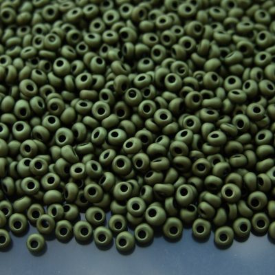 10g 617 Matte Color Dark Olivine Toho 3mm Magatama Seed Beads Michael's UK Jewellery