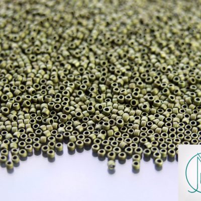 10g 617 Matte Color Dark Olivine Toho Seed Beads 15/0 1.5mm Michael's UK Jewellery