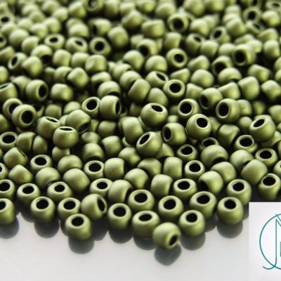 10g 617 Matte Color Dark Olivine Toho Seed Beads 6/0 4mm Michael's UK Jewellery
