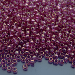 10g 628 Gold Luster Pink Rose Toho Seed Beads 8/0 3mm Michael's UK Jewellery
