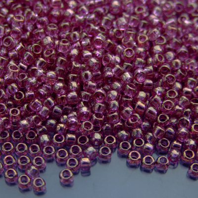 TOHO Seed Beads 628 Gold Luster Pink Rose 8/0 beasd mouse