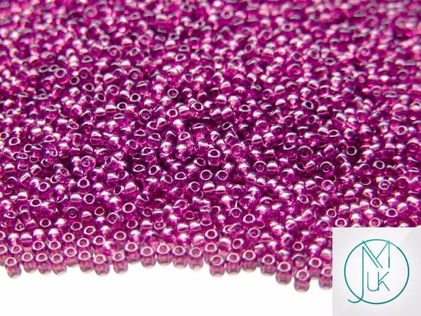 20g TOHO Beads 6B Transparent Medium Amethyst 11/0 beads mouse