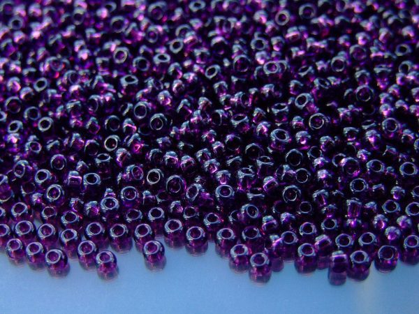 10g 6C Transparent Amethyst Toho Seed Beads 8/0 3mm Michael's UK Jewellery