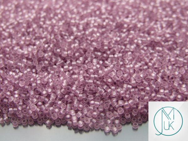 10g 6F Transparent Light Amethyst Frosted Toho Seed Beads 15/0 1.5mm Michael's UK Jewellery