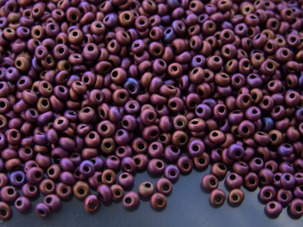 10g 703 Matte Color Mauve Mocha Toho 3mm Magatama Seed Beads Michael's UK Jewellery beads mouse