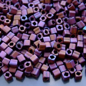 10g 703 Matte Color Mauve Mocha Toho Cube Seed Beads 4mm Michael's UK Jewellery