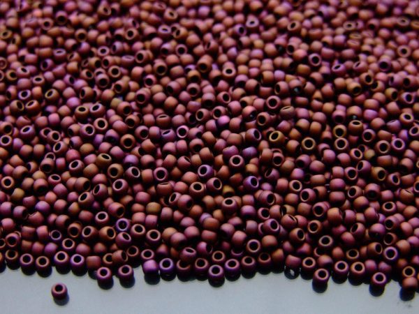 TOHO Seed Beads 703 Matte Color Mauve Mocha 11/0 beads mouse