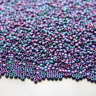 10g 705 Matte Color Iris Blue Toho Seed Beads 15/0 1.5mm Michael's UK Jewellery