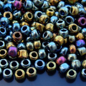 10g 721 Galvanized Blue Gold Toho Seed Beads 3/0 5.5mm Michael's UK Jewellery