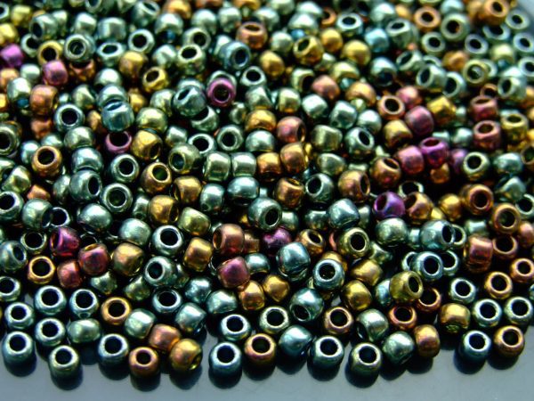 10g 721 Galvanized Blue Gold Toho Seed Beads 6/0 4mm Michael's UK Jewellery