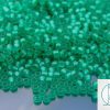 TOHO Seed Beads 72F Transparent Peridot Dark Frosted 8/0 beads mouse