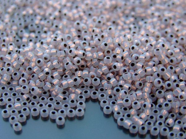 TOHO Seed Beads 741 Copper Lined Alabaster 11/0 beads mouse