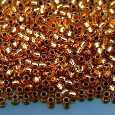 10g 744 Copper Lined Light Topaz Toho Seed Beads 6/0 4mm Michael's UK Jewellery