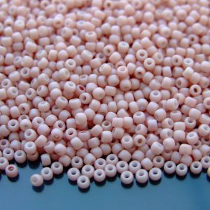 Toho Seed Beads 764 Opaque Pastel Frosted Shrimp 11/0 beads mouse