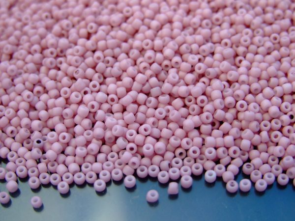 Toho Seed Beads 765 Opaque Pastel Frosted Plumeria 11/0 BEADS MOUSE