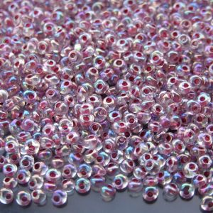 10g 771 Inside Color Crystal/Strawberry Lined Rainbow Toho 3mm Magatama Seed Beads Michael's UK Jewellery