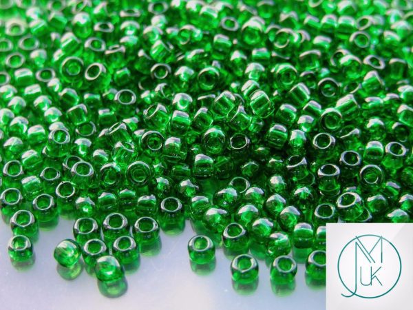 10g 7B Trans Grass Green Toho Seed Beads 6/0 4mm Michael's UK Jewellery
