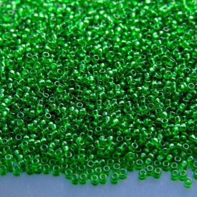 10g 7B Transparent Grass Green Toho Seed Beads 15/0 1.5mm Michael's UK Jewellery