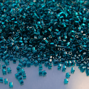10g 7BD Transparent Capri Blue Toho Cube Seed Beads 1.5mm Michael's UK Jewellery