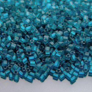 10g 7BDF Transparent Frosted Teal Toho Triangle Seed Beads 11/0 2mm Michael's UK Jewellery