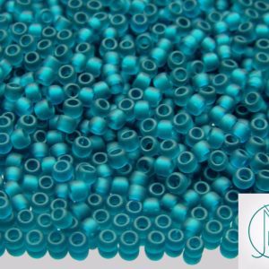 10g 7BDF Transparent Teal Frosted Toho Seed Beads 8/0 3mm Michael's UK Jewellery