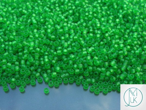 20g TOHO Beads 7F Transparent Frosted Peridot 11/0 beads mouse