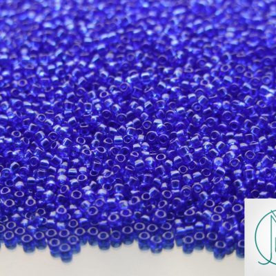10g 8 Transparent Cobalt Toho Seed Beads 15/0 1.5mm Michael's UK Jewellery