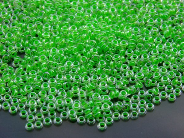 10g 805 Luminous Neon Green Toho Demi Round Seed Beads 8/0 3mm Michael's UK Jewellery