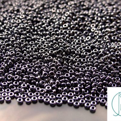 10g 81 Metallic Hematite Toho Demi Round Seed Beads 11/0 2mm Michael's UK Jewellery