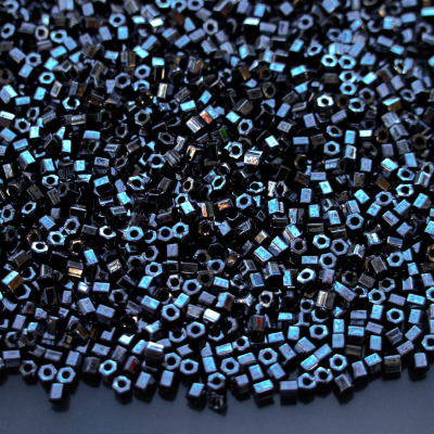 10g 81 Metallic Hematite Toho Hexagon Seed Beads 11/0 2mm Michael's UK Jewellery