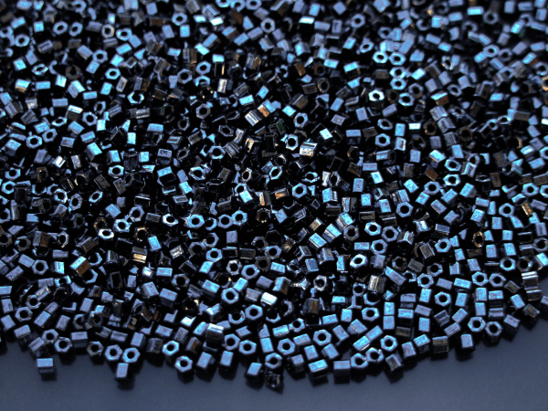 10g 81 Metallic Hematite Toho Hexagon Seed Beads 11/0 2mm Michael's UK Jewellery