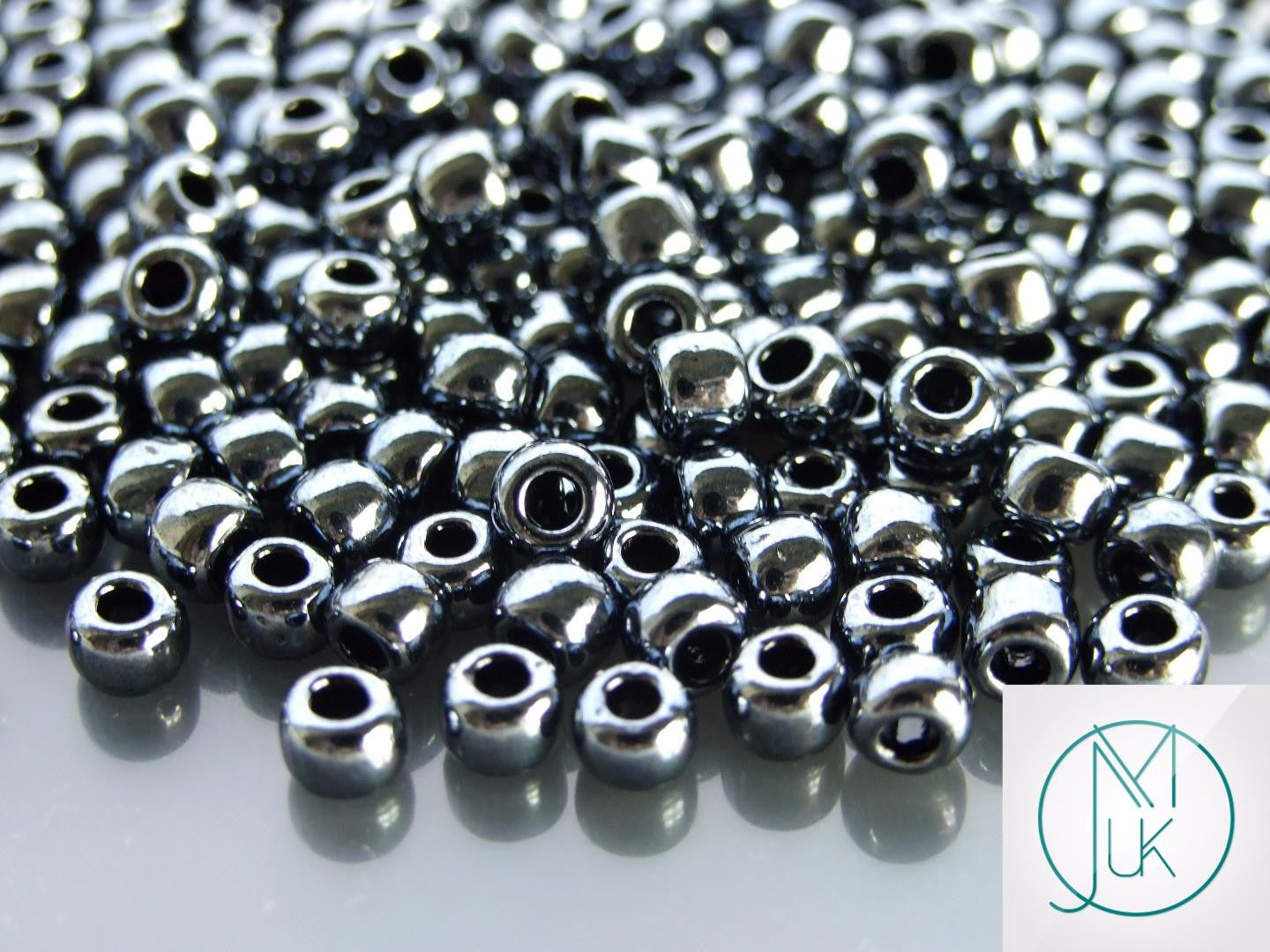 10g 81 Metallic Hematite Toho Seed Beads 3/0 5.5mm Michael's UK Jewellery
