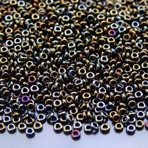 10g 83 Metallic Iris Brown Toho Demi Round Seed Beads 8/0 3mm Michael's UK Jewellery