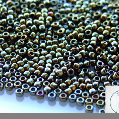 TOHO Seed Beads 83 Metallic Iris Brown 8/0 beads mouse