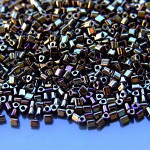 10g 83 Metallic Iris Brown Toho Triangle Seed Beads 11/0 2mm Michael's UK Jewellery